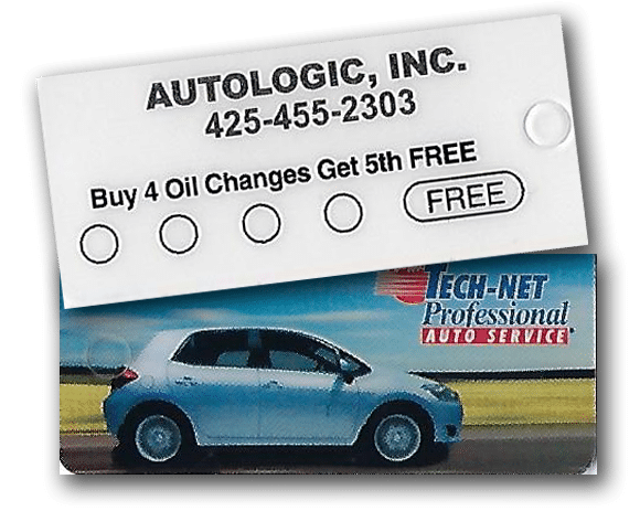 Oil Change Punch Card